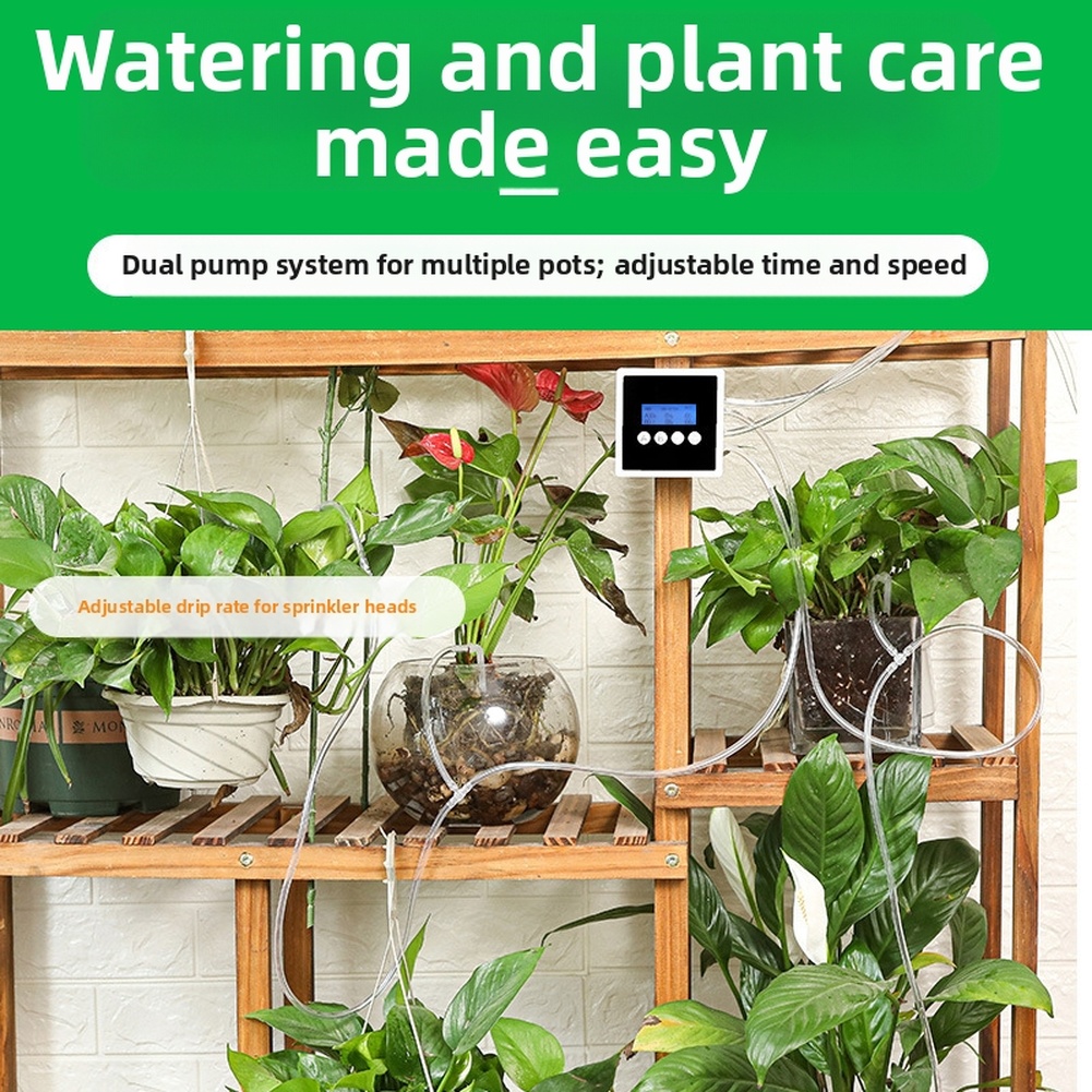 Smart Garden Devices - جهاز سقي ذكي بمضخة مزدوجة لشرفات