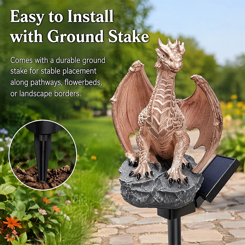 مصباح حديقة شمسي بتصميم التنين - مراجعة Smart Zen Garden وسعره