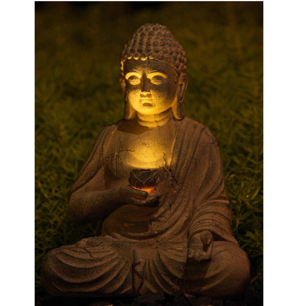 الراتنج الشمسية بوذا تمثال الن - مراجعة Smart Zen Garden وسعره