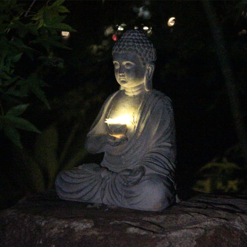 الراتنج الشمسية بوذا تمثال الن - مراجعة Smart Zen Garden وسعره