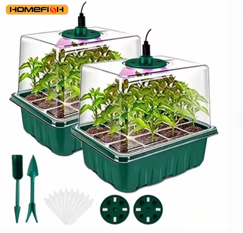 صينية بذور منزلية مع إضاءة نمو - مراجعة Smart Garden Domes وسعره